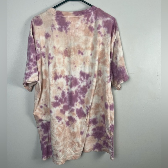 VSTR Premium purple and pink tie dye tshirt with smiley face good vibes size xl - Picture 4 of 4